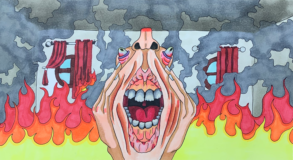 Morbius Moon Tea
8 by 4 inches
Alcohol marker and ink